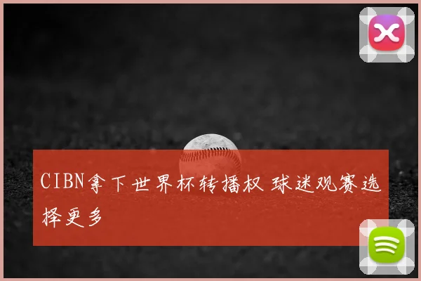 CIBN拿下世界杯转播权 球迷观赛选择更多